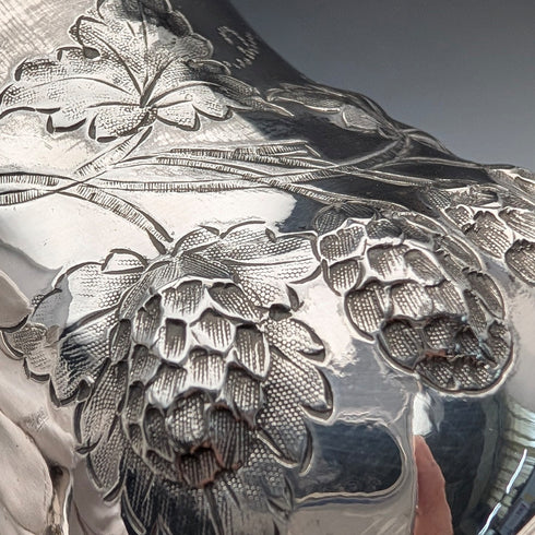 Circa 1870 English Antique Silver Plate Mug