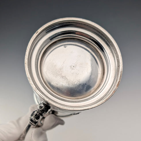 Circa 1870 English Antique Silver Plate Mug