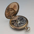 Antique Swiss EVERSTRONG Pocket Watch Gold Plated Slim Open Face Good Working Condition