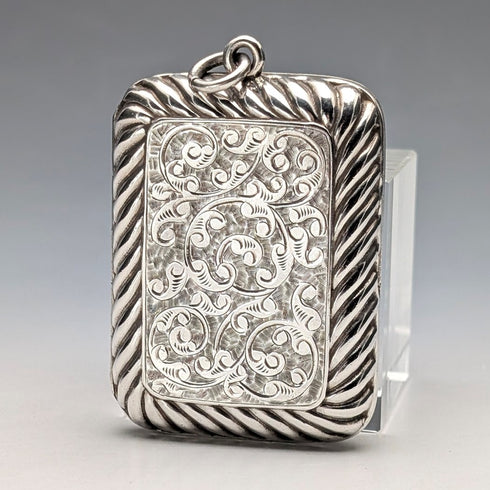 1891年 英國古董 純銀嗅鹽盒 33g Hayes Brothers