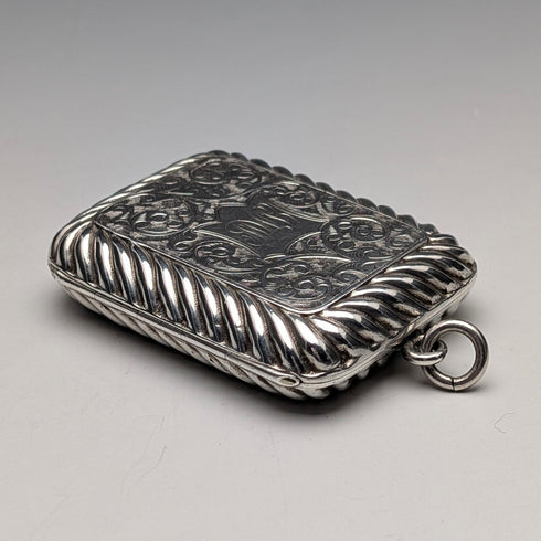 1891年 英國古董 純銀嗅鹽盒 33g Hayes Brothers