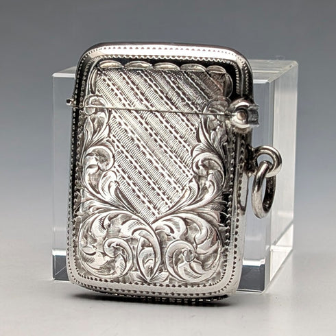 1903年 英國古董 純銀製 火柴盒 21g Joseph Gloster