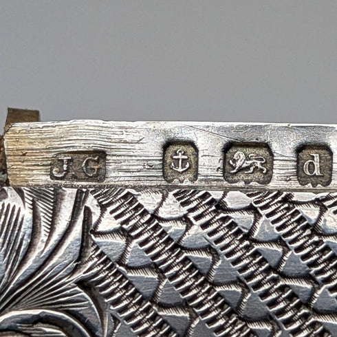 1903年 英國古董 純銀製 火柴盒 21g Joseph Gloster