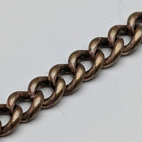 Vintage Brass Slim Albert Chain with Bolt Ring Clasps