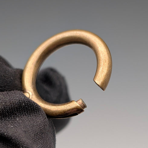 Vintage Brass Slim Albert Chain with Bolt Ring Clasps