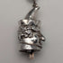 Circa 1900 English Antique Sterling Silver Albert Chain 62g Mr. Punch Charm Fob