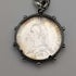 1911 British Antique Sterling Silver Albert Chain 59g with Sixpence Coin Fob