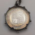 1911 British Antique Sterling Silver Albert Chain 59g with Sixpence Coin Fob