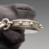 1911 British Antique Sterling Silver Albert Chain 59g with Sixpence Coin Fob