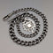 1889 British Antique Sterling Silver Albert Chain 50g Sterling Silver Medal Fob