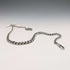 1889 British Antique Sterling Silver Albert Chain 50g Sterling Silver Medal Fob