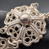 Vintage Sterling Silver Filigree Heart and Flower Design Bracelet