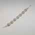 Vintage Sterling Silver Filigree Heart and Flower Design Bracelet