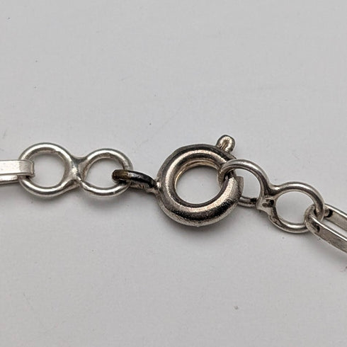 Vintage Sterling Silver Filigree Heart and Flower Design Bracelet