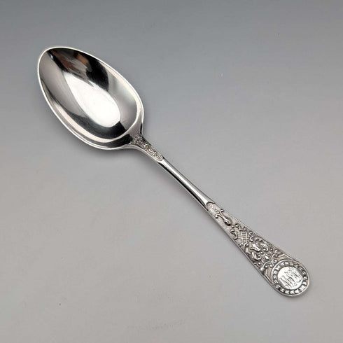 1905年 英国アンティーク 純銀製 クリスニングスプーン 37g Atkin Brothers ケース入