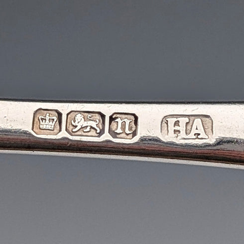 1905年 英国アンティーク 純銀製 クリスニングスプーン 37g Atkin Brothers ケース入