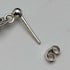 English Vintage Sterling Silver Mackintosh Rose Stud Earrings with Case
