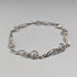 British Vintage Solid Silver Mackintosh Rose Bracelet with Case