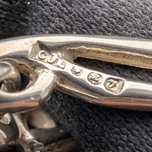 British Vintage Solid Silver Mackintosh Rose Bracelet with Case