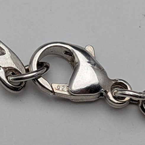 British Vintage Solid Silver Mackintosh Rose Bracelet with Case