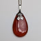 ヴィンテージ ドロップ型レッドストーン ペンダント チェーン付き