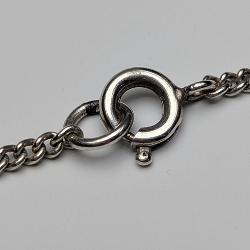 ヴィンテージ ドロップ型レッドストーン ペンダント チェーン付き