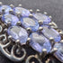 Vintage Purple Stone Sterling Silver Pendant with Sterling Silver Chain