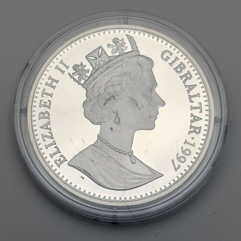 1997年 英国ジブラルタル クラウン銀貨 「ピーターラビット」PobjoyMint ケース・説明書付