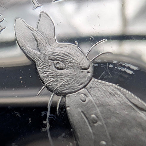 1997 Great Britain Gibraltar Crown Silver Coin "Peter Rabbit" Pobjoy Mint with Case and Certificate