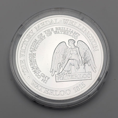 "Battle of Waterloo" 200th Anniversary of Victory Gold and Silver Coin and Replica Medal 3-Coin Set
