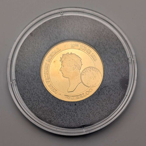 「ワーテルローの戦い」 勝利200周年記念 金貨・銀貨・復刻メダル 3種セット
