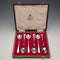 1967年 英国ヴィンテージ 純銀製デミタススプーン6本セット 計69g Garrard&Co ケース入