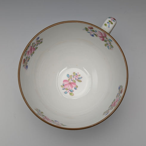 English Vintage Minton Green Cockatrice Tea Cup Trio