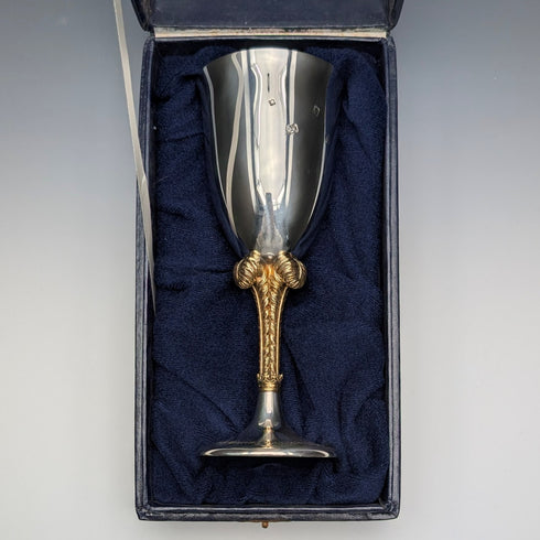 1981 UK Royal Wedding Commemorative Sterling Silver Goblet 207g St James House Company