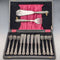 1927 Antique English Sterling Silver Handle Fish Cutlery & Serving Set by Kirby Beard Ltd