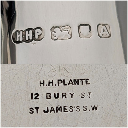 1936年 英国ヴィンテージ 純銀製 パイントマグ 296g Henry Hodson Plante