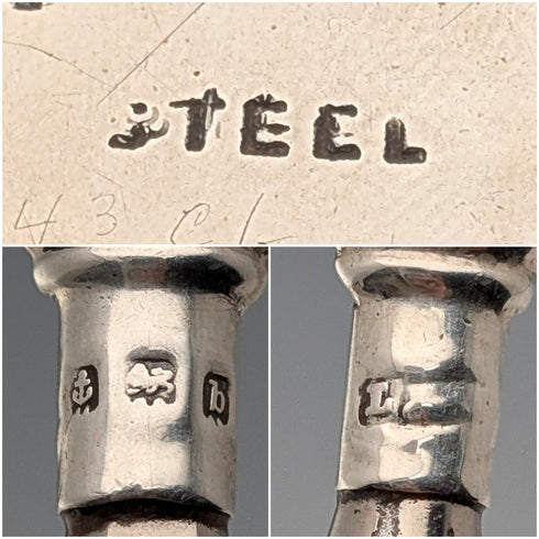 1901年英國古董純銀手柄鞋拔 Levi&Salaman