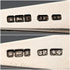 1910 British antique sterling silver tea spoons and sugar tongs set, 6 pieces, 100g, case included, Joseph Rodgers & Sons