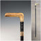 Antique British Gentleman's Antler L-Handle Walking Stick 86cm