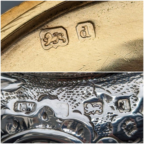 1903 British Antique Sterling Silver Tea Caddy 196g Thomas White