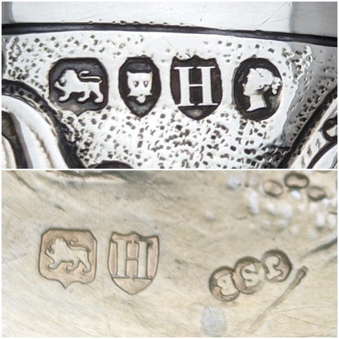 1883 British antique sterling silver tea caddy 110g JOHN SEPTIMU BERESFORD