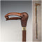 British vintage natural brown shaft bird head handle walking stick 89cm