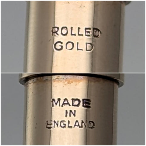 英国ヴィンテージ ヤード・オ・レッド ロールドゴールド 推進式ペンシル ケース入