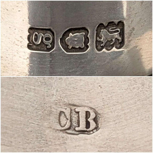 1902年 英国アンティーク 純銀製シュガートング 22g Charles Boyton