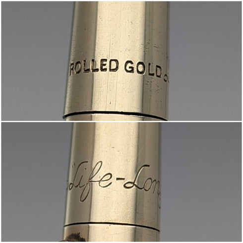 British Vintage Lifelong Rold Gold Push-type Mechanical Pencil