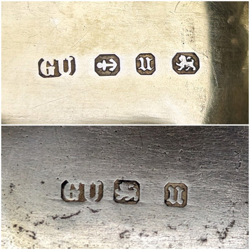 1894 年英國古董純銀油醋汁喬治聯合