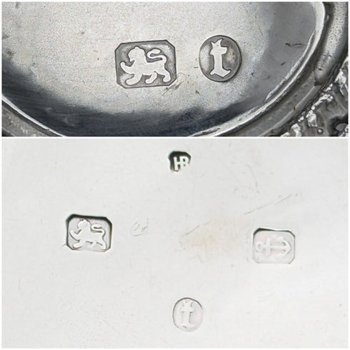 1893 British Antique Sterling Silver Tea Caddy 116g Hayes Brothers