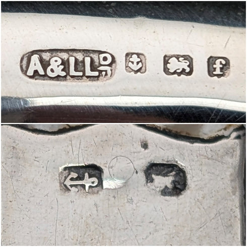 1905 British Antique Pure Silver Handle White Mother-of-Pearl Blade Letter Opener Adie&Lovekin