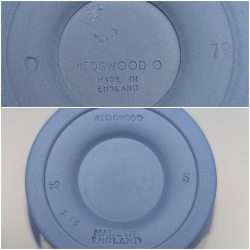 一對英國老式韋奇伍德碧玉器甕