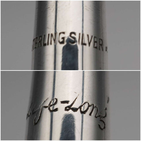 British Vintage Lifelong Sterling Silver Hexagonal Propelling Pencil